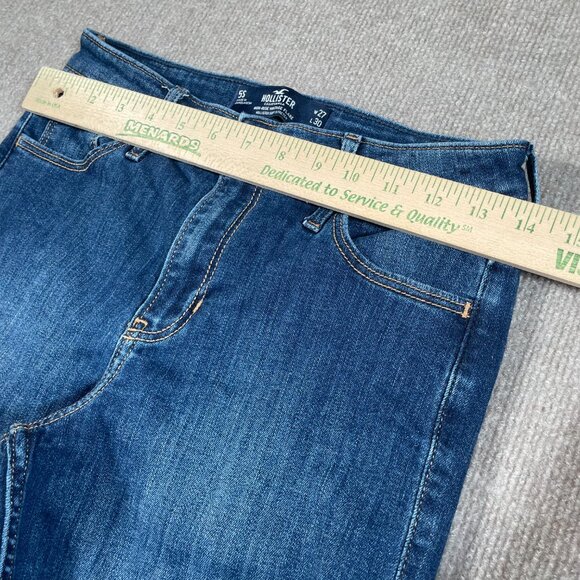 Hollister Denim Jeans Womens Size 5 Flare Hi-Rise - Picture 7 of 11